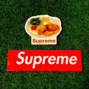 (2) Supreme Stickers & Red Box Logo Sticker